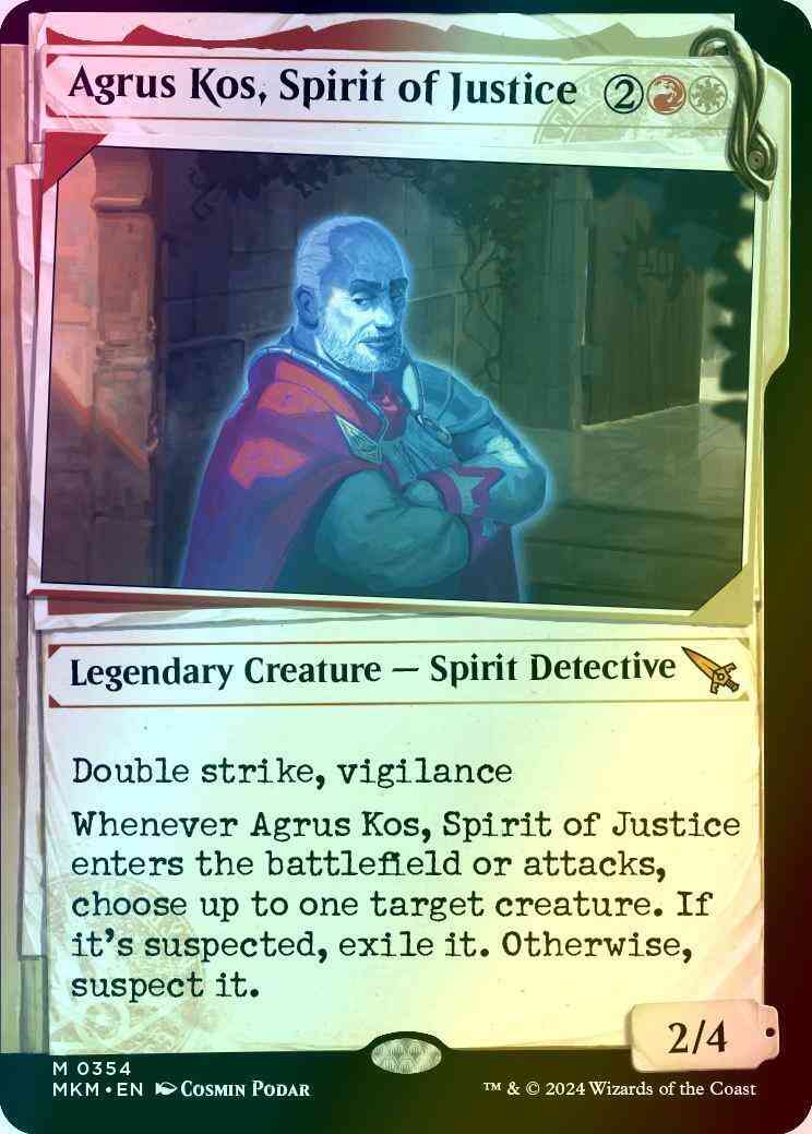 Agrus Kos, Spirit of Justice [354] [Dossier Showcase] [Murders at Karlov Manor] [Foil]