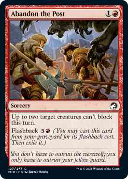 Abandon the Post [127] [Innistrad: Midnight Hunt] [Non-Foil]
