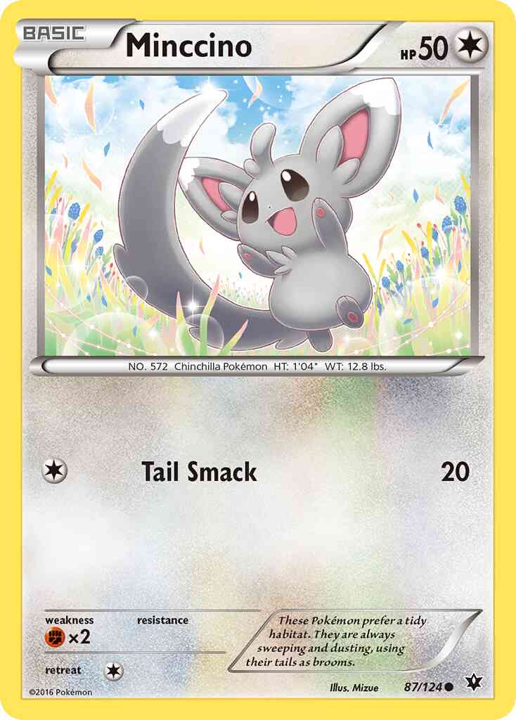 Minccino - 87/124 - Common [xy10-87] [Non-Holo]
