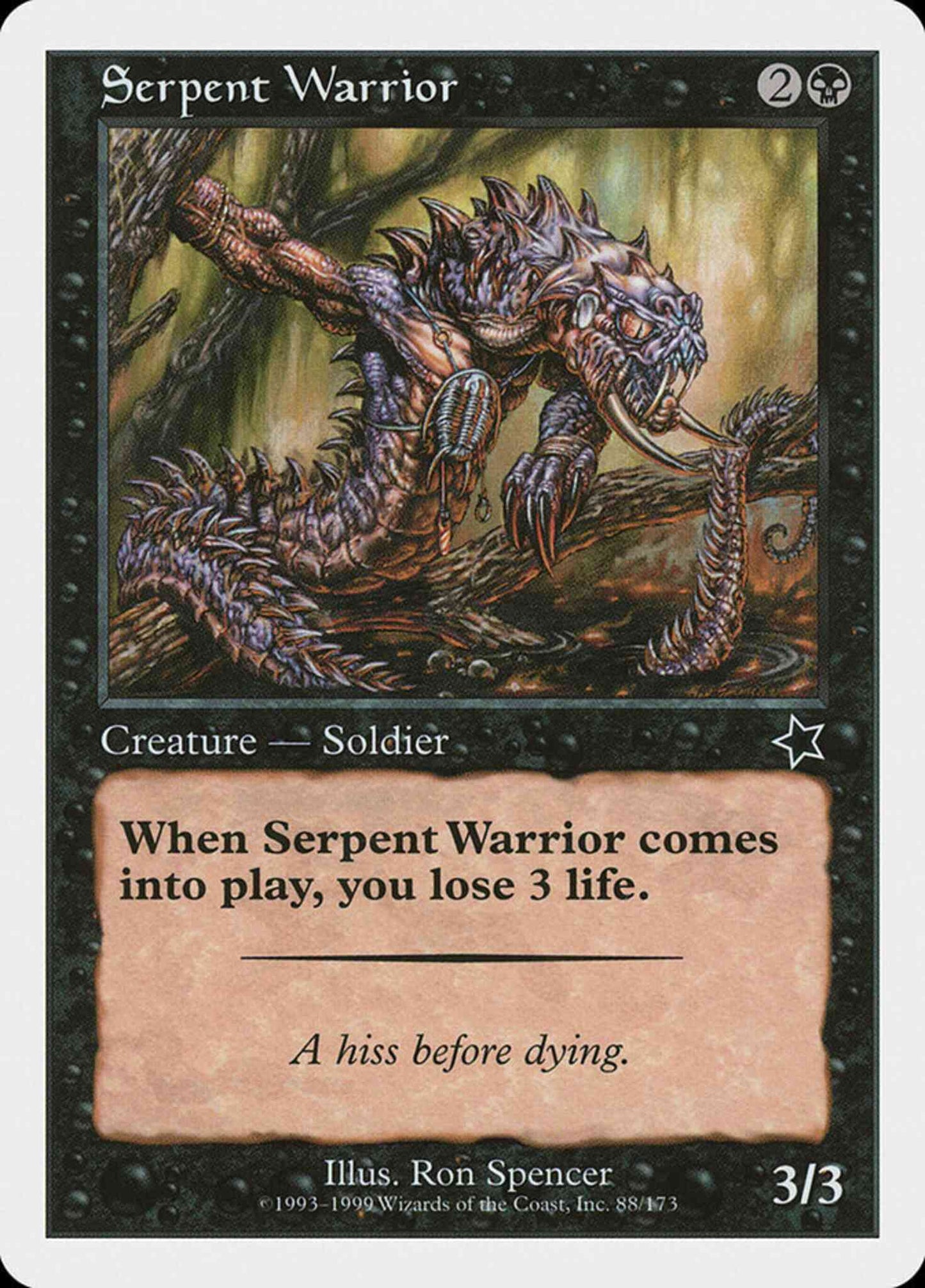 Serpent Warrior [88] [Starter 1999] [Non-Foil]