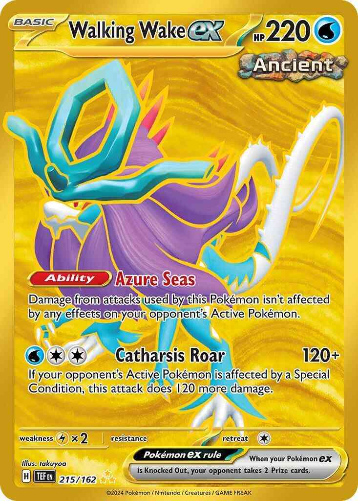 Walking Wake ex - 215/162 - Hyper Rare [sv05-215] [Secret]