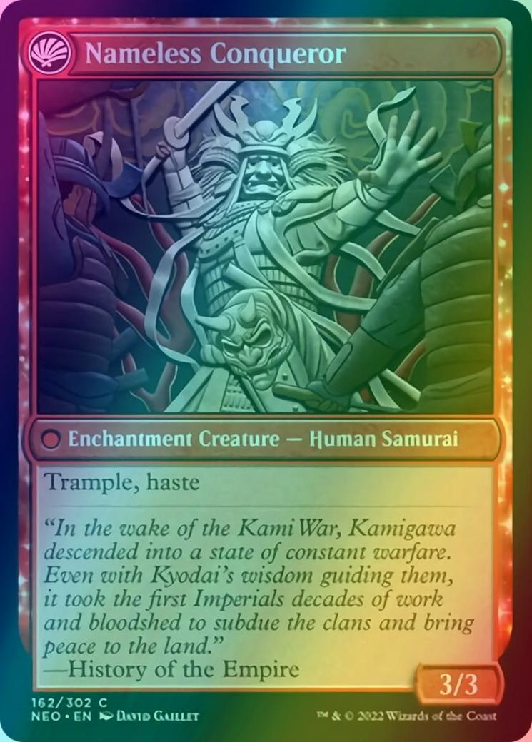 The Shattered States Era // Nameless Conqueror [162] [Kamigawa: Neon Dynasty] [Foil]