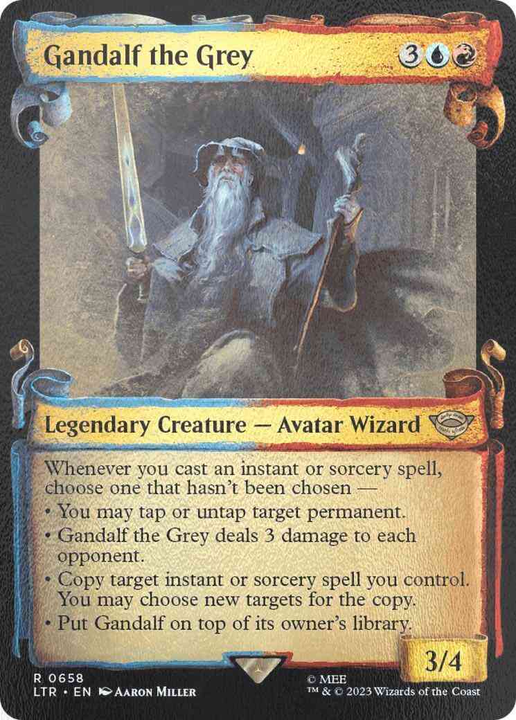 Gandalf the Grey [658] [Scrolls Showcase] [The Lord of the Rings: Tales of Middle-earth] [Silver Foil]