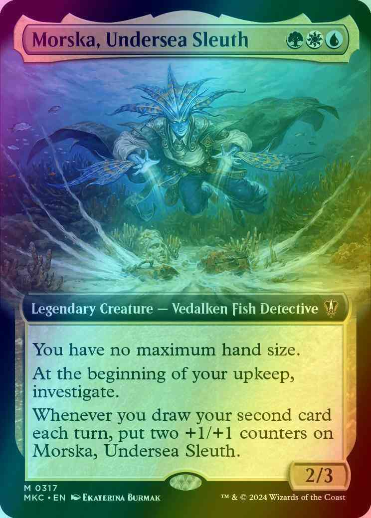Morska, Undersea Sleuth [317] [Extended Art] [Murders at Karlov Manor: Commander] [Foil]