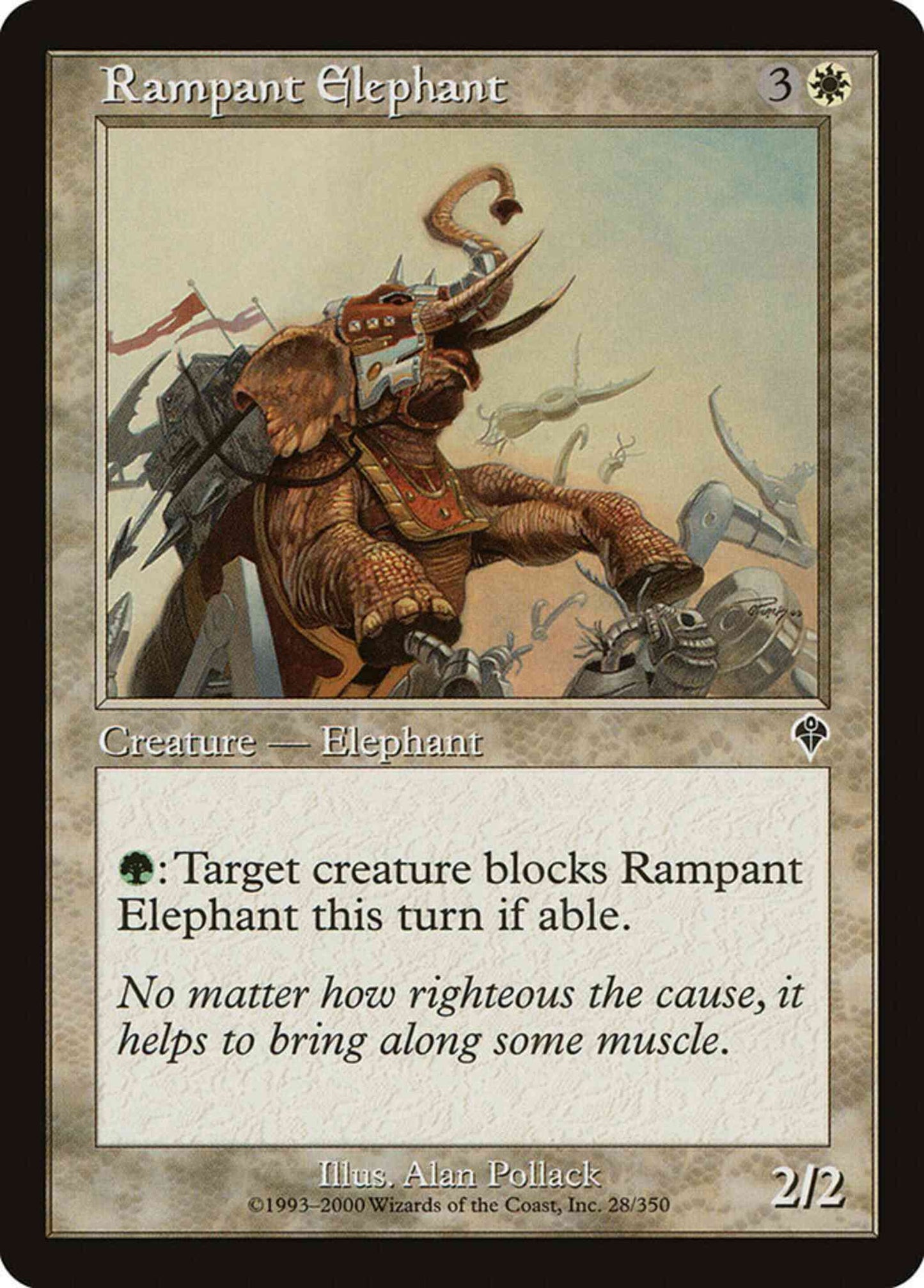 Rampant Elephant [28] [Invasion] [Non-Foil]