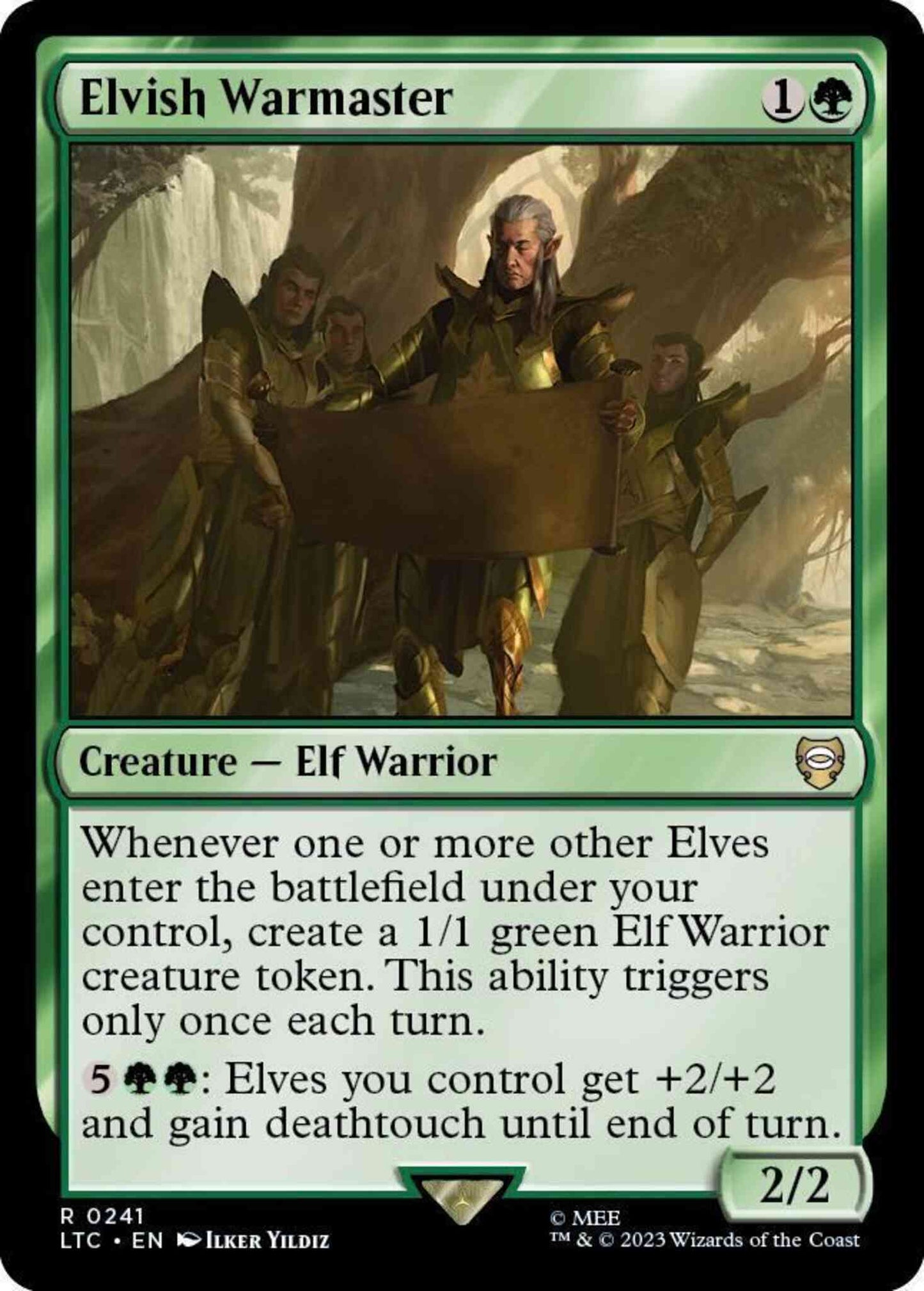 Elvish Warmaster [241] [The Lord of the Rings: Tales of Middle-earth: Commander] [Non-Foil]