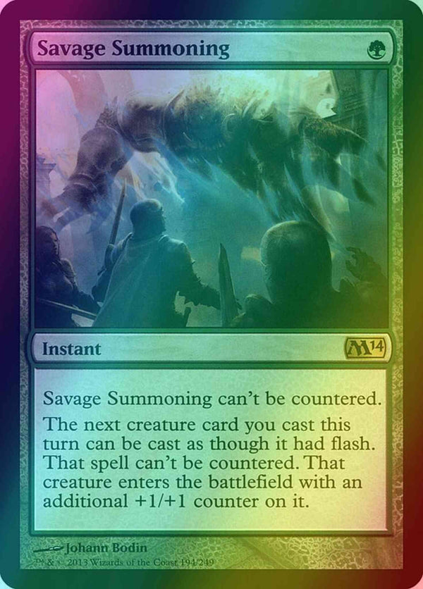 Savage Summoning [194] [Magic 2014] [Foil]