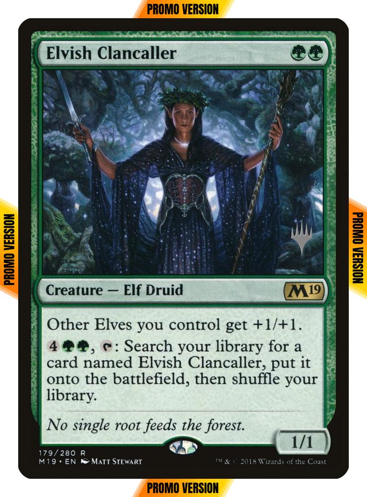 Elvish Clancaller [179p] [Promo Pack] [Core Set 2019 Promos] [Foil]