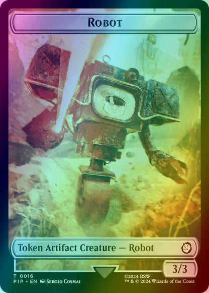 Energy Reserve Token (21) // Robot Token (16) [Fallout: Tokens] [Foil]