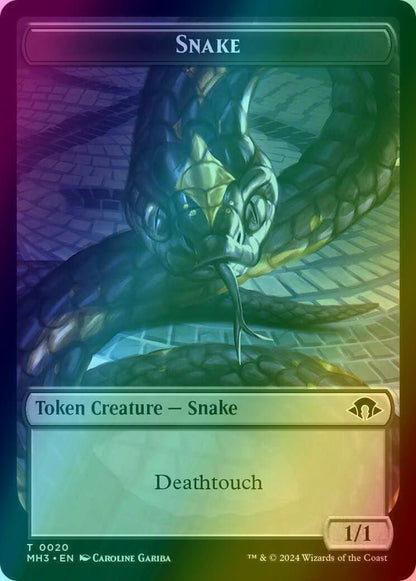 Phyrexian Germ Token (16) // Snake Token (20) [Modern Horizons 3: Tokens] [Foil]