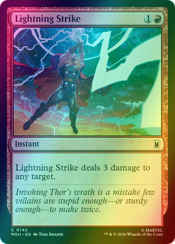 Lightning Strike [142] [Marvel Super Heroes] [Foil]