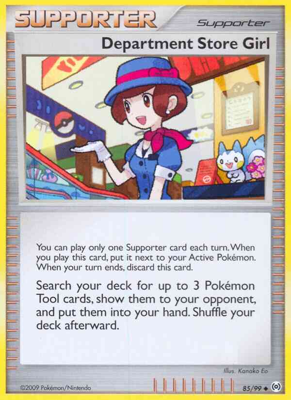 Department Store Girl - 85/99 - Uncommon [pl4-85] [Reverse Holo]