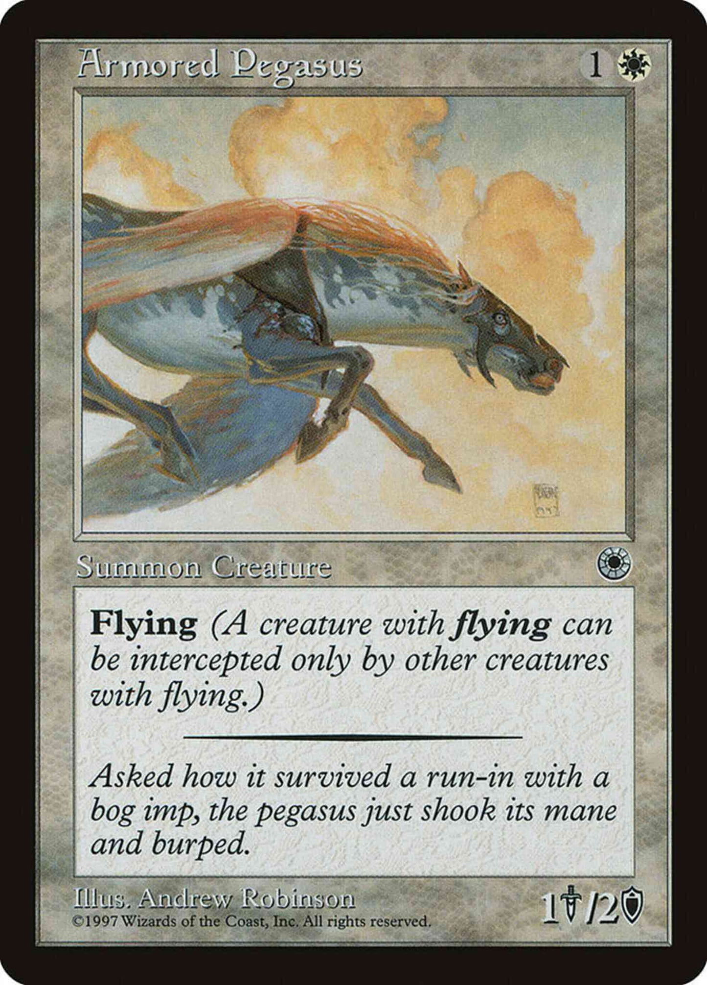 Armored Pegasus [6d] [Reminder Text] [Portal 1] [Non-Foil]