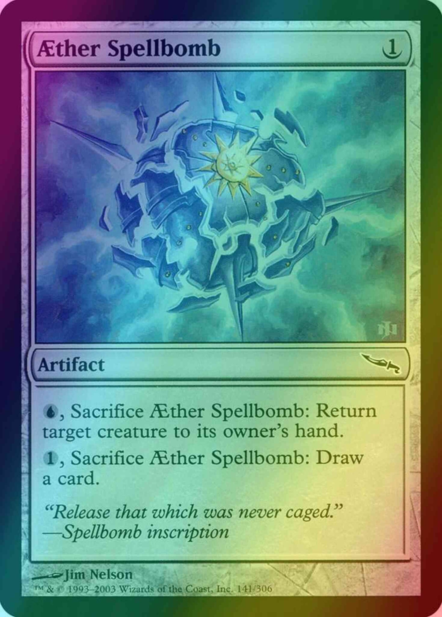 Aether Spellbomb [141] [Mirrodin] [Foil]