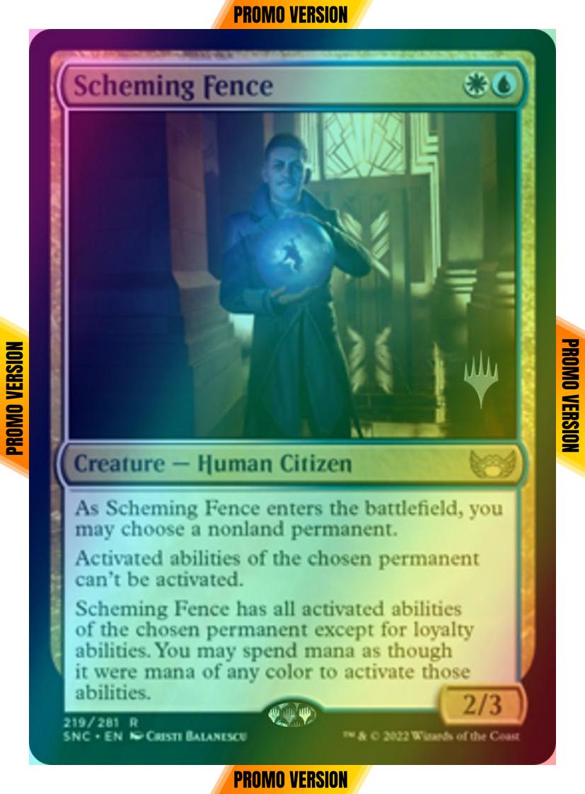 Scheming Fence [Promo Pack] [219p] [Streets of New Capenna: Promos] [Foil]
