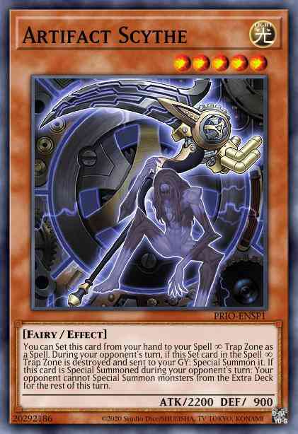 Artifact Scythe - PRIO-EN000 - Super Rare - 1st Edition