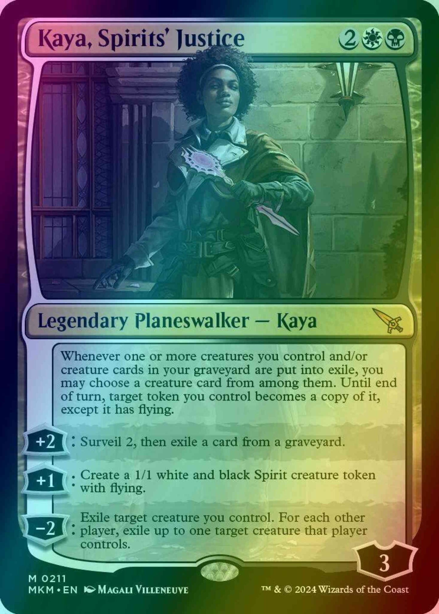 Kaya, Spirits' Justice [211] [Murders at Karlov Manor] [Foil]