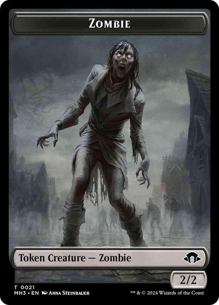 Elephant Token (18) // Zombie Token (21) [Modern Horizons 3: Commander: Tokens] [Non-Foil]