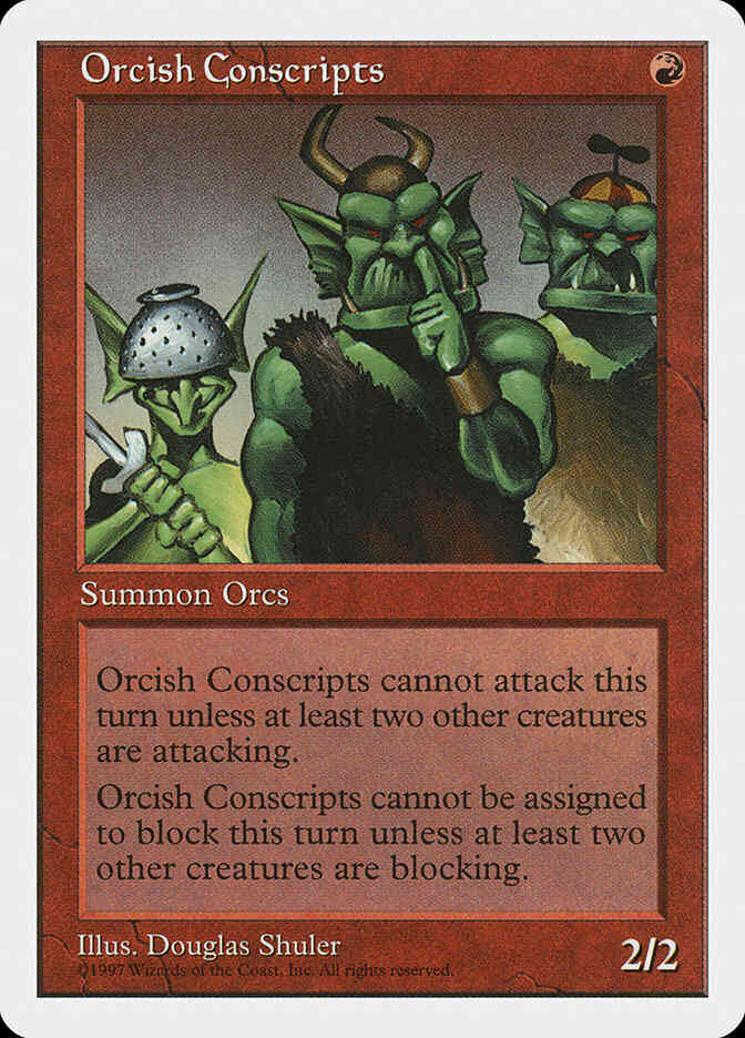 Orcish Conscripts [255] [Fifth Edition] [Non-Foil]