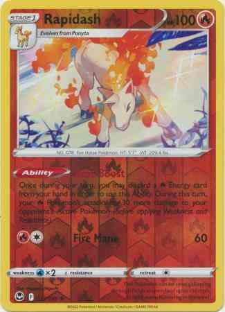 Rapidash - 022/195 - Rare Holo [swsh12-022] [Reverse Holo]