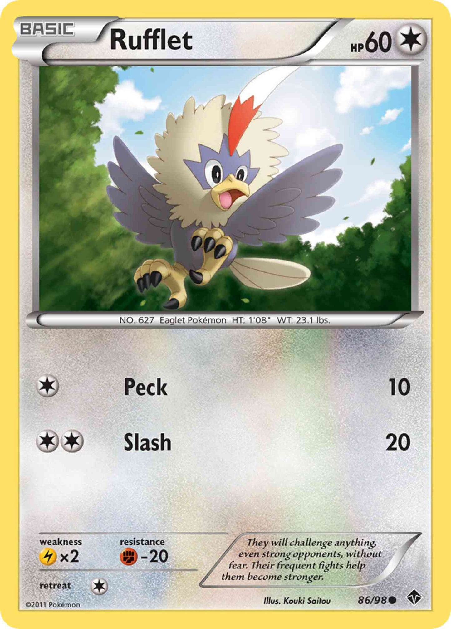 Rufflet - 86/98 - Common [bw2-86] [Reverse Holo]