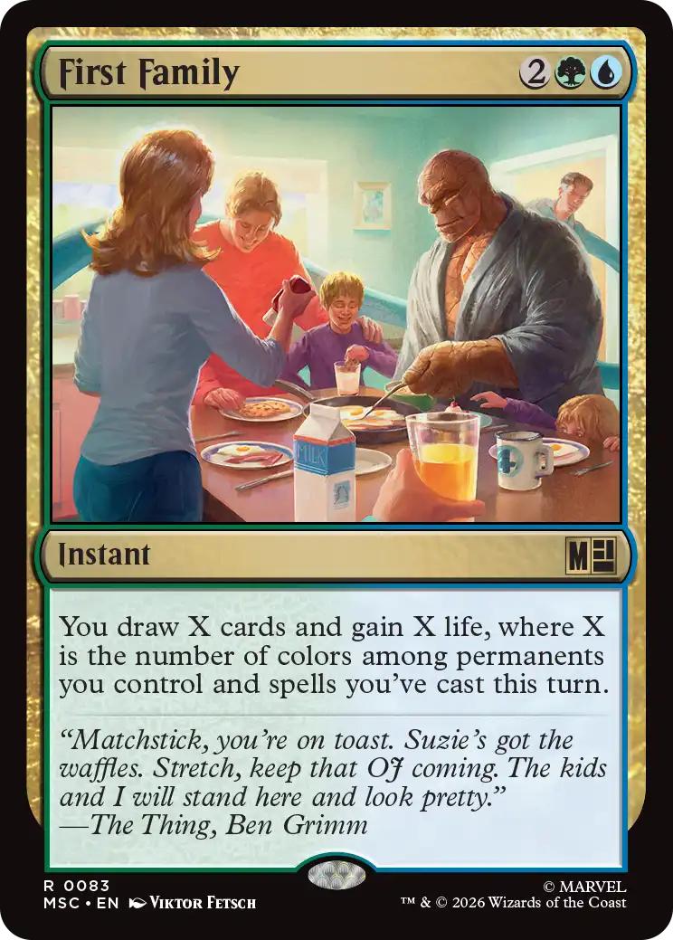 First Family [83] [Marvel Super Heroes: Commander] [Non-Foil]