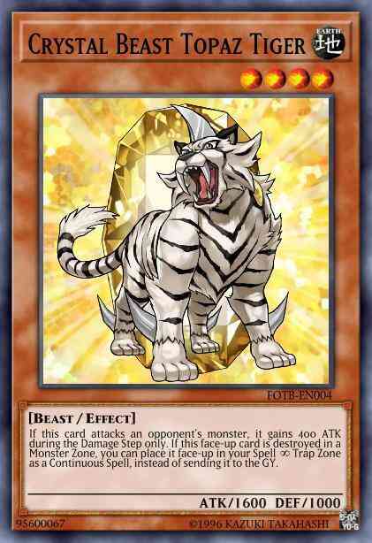 Crystal Beast Topaz Tiger - LCGX-EN158 - Common - 1st Edition