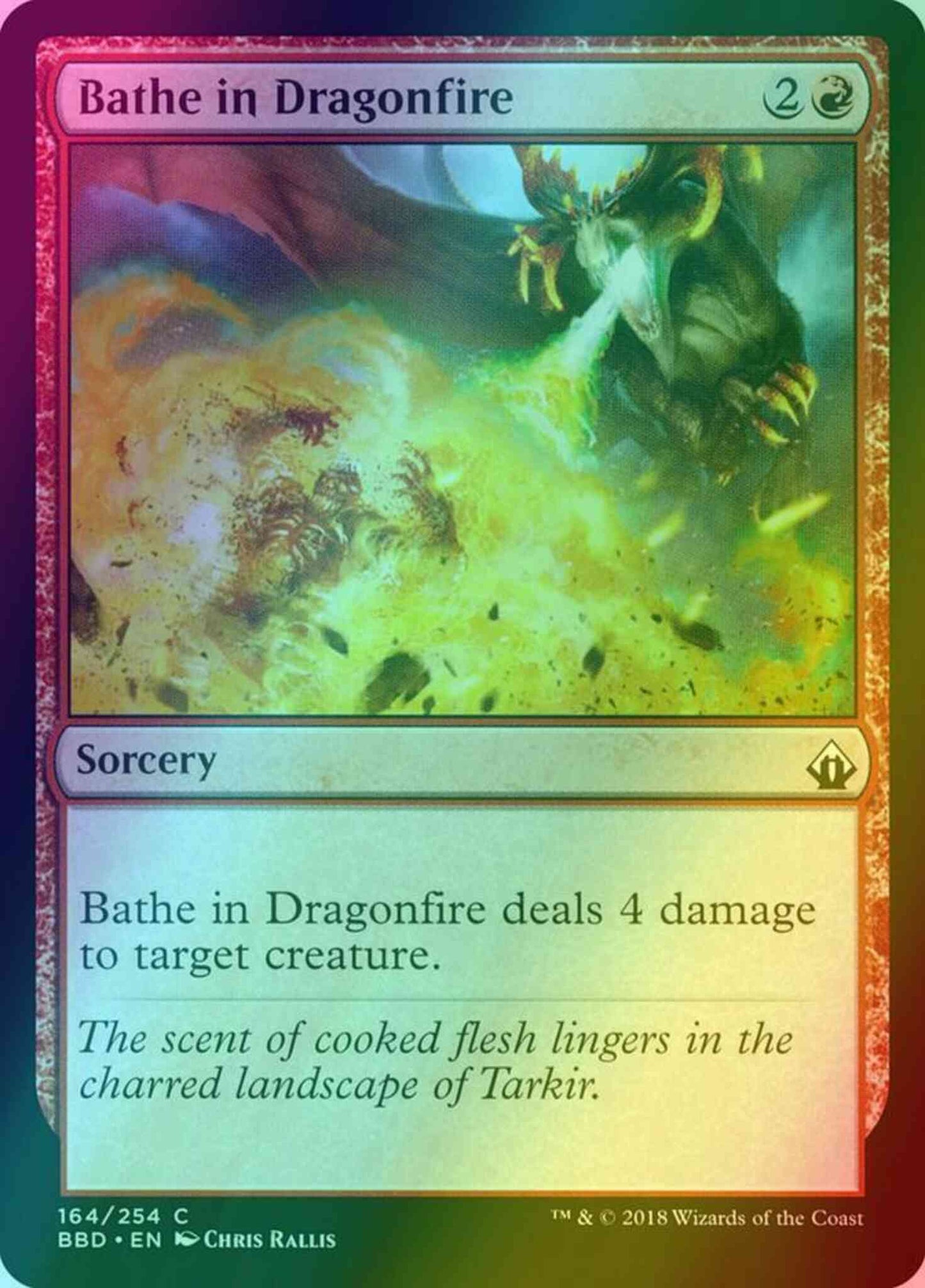 Bathe in Dragonfire [164] [Battlebond] [Foil]