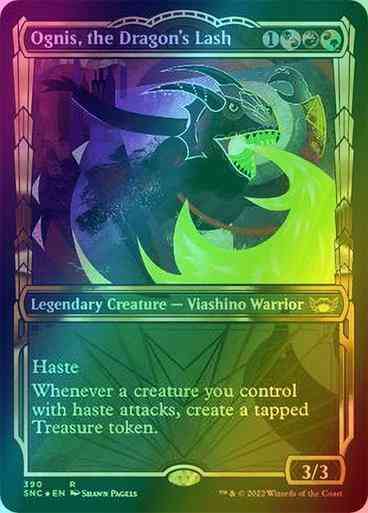 Ognis, the Dragon's Lash [390] [Golden Age Showcase] [Streets of New Capenna] [Gilded Foil]