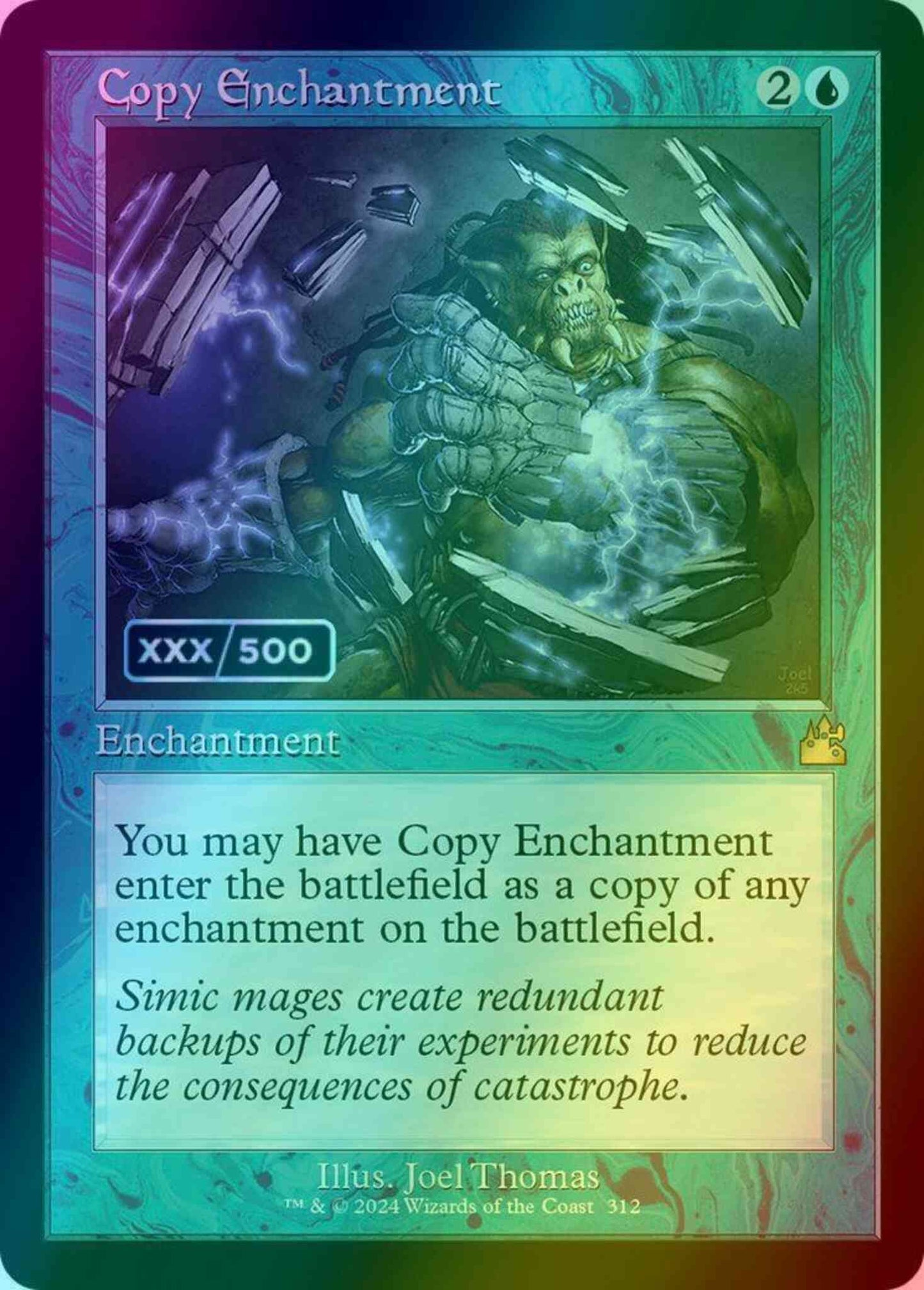 Copy Enchantment - Serial Numbered [312z] [Retro Frame] [Ravnica Remastered] [Foil]