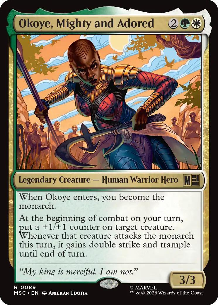 Okoye, Mighty and Adored [89] [Marvel Super Heroes: Commander] [Non-Foil]