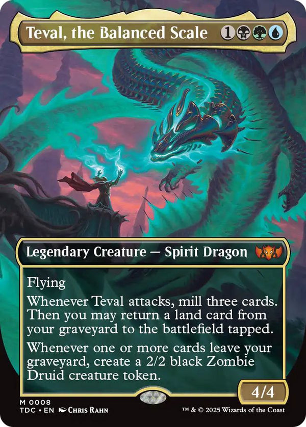 Teval, the Balanced Scale [8] [Borderless] [Tarkir: Dragonstorm: Commander] [Non-Foil]