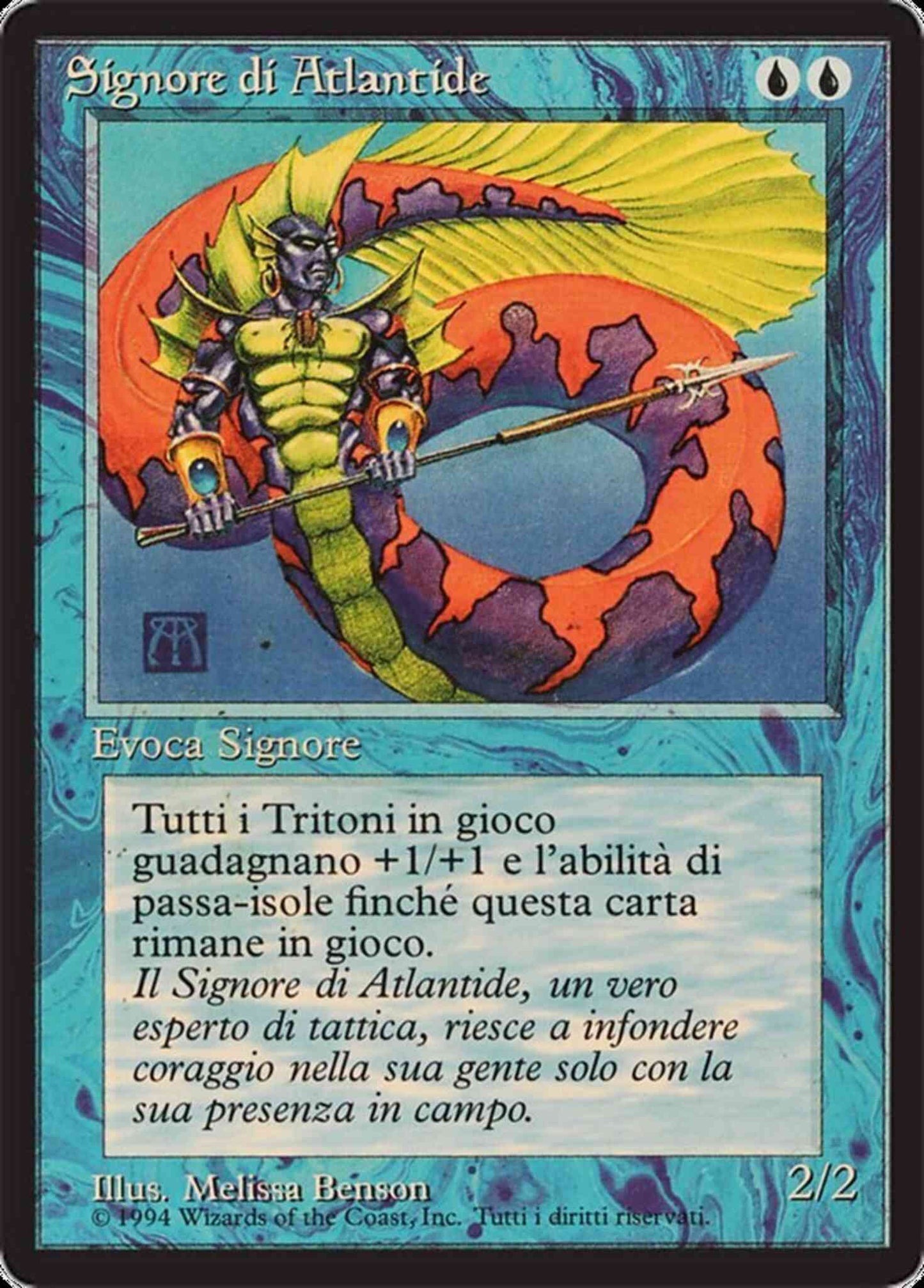Lord of Atlantis - Italian [64] [Foreign Black Border: Italian] [Non-Foil]