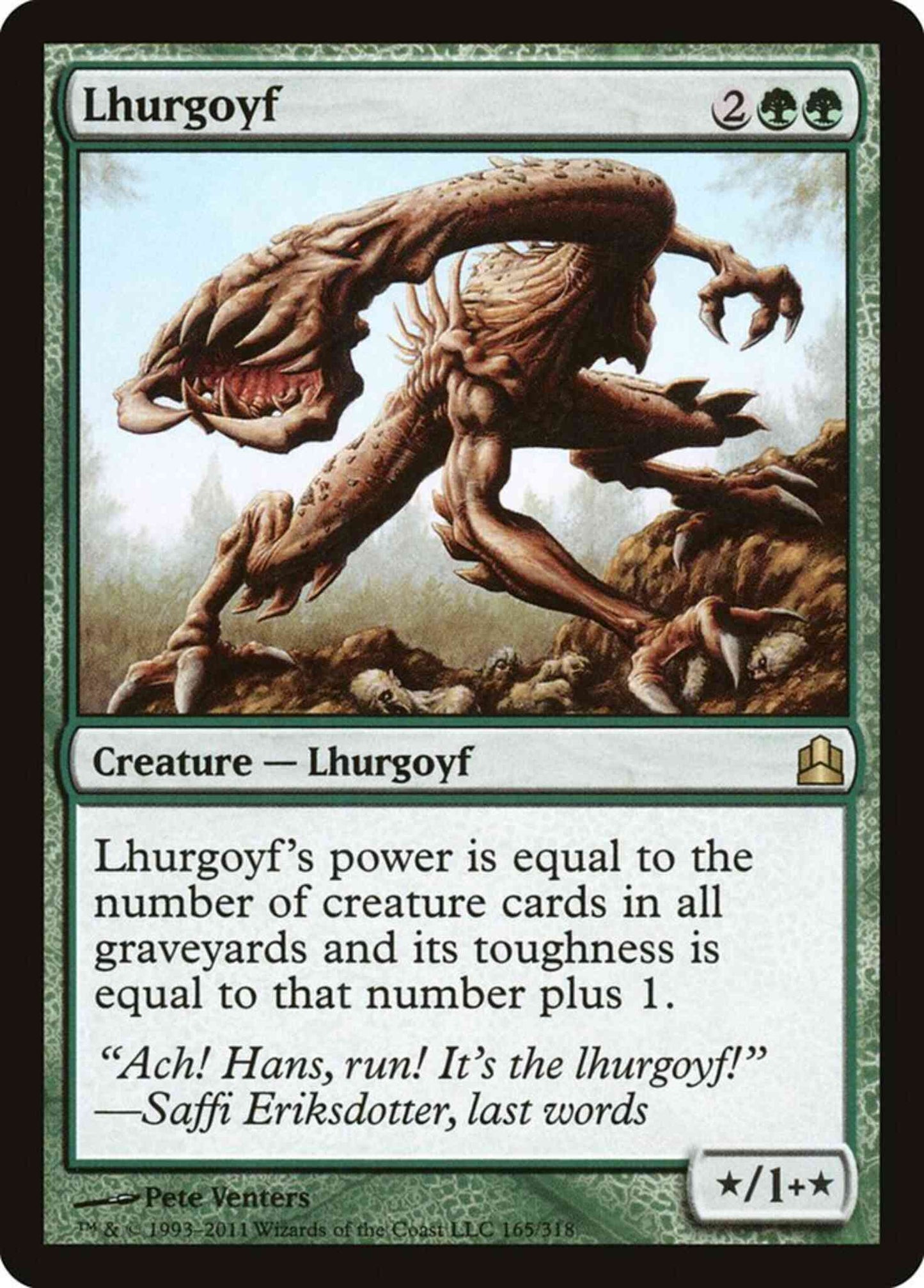 Lhurgoyf [165] [Commander 2011] [Non-Foil]