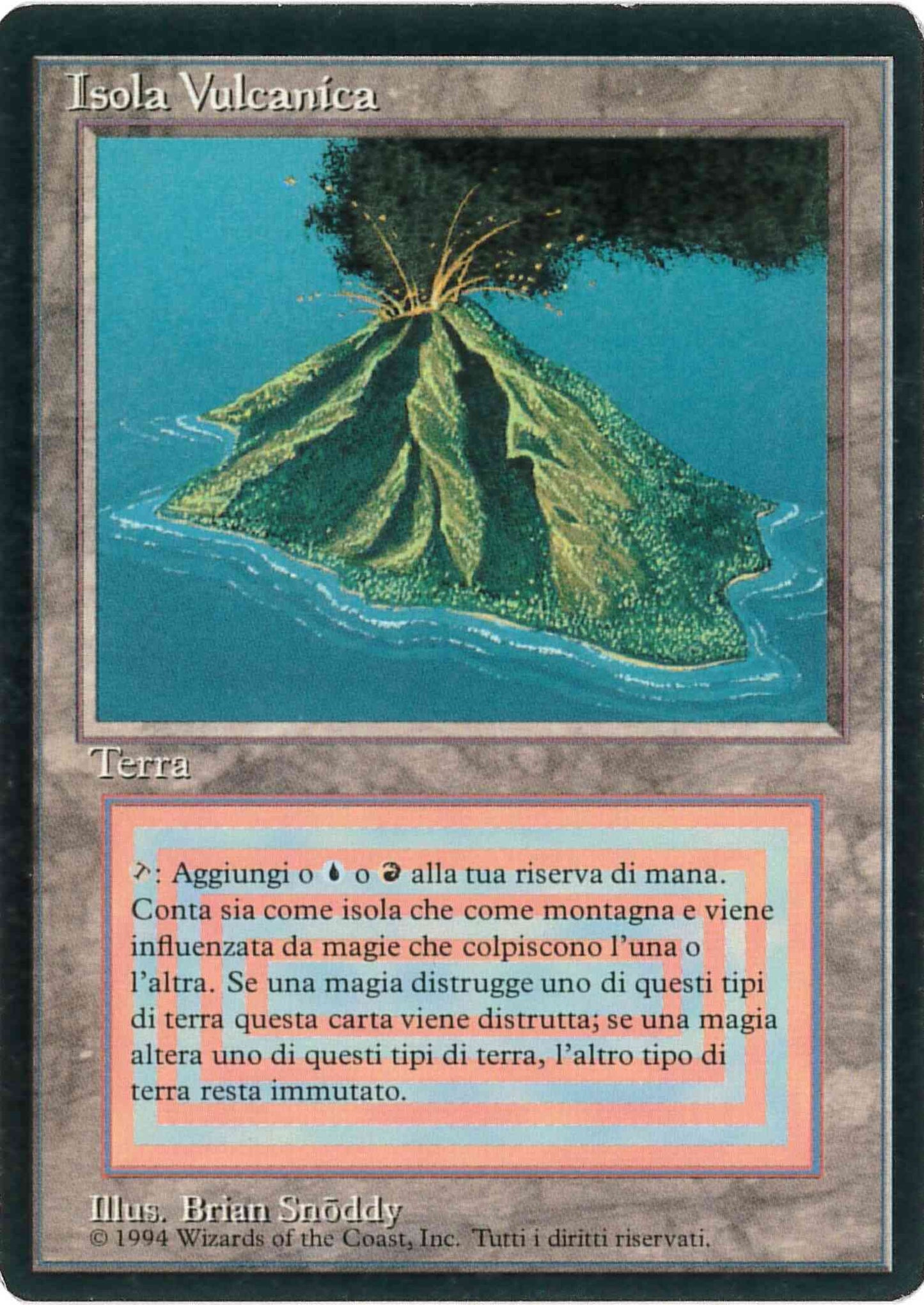 Volcanic Island - Italian [291] [Foreign Black Border: Italian] [Non-Foil]