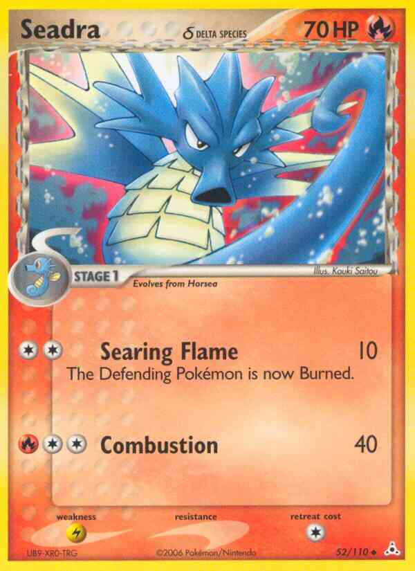 Seadra δ - 52/110 - Uncommon [ex13-52] [Reverse Holo]