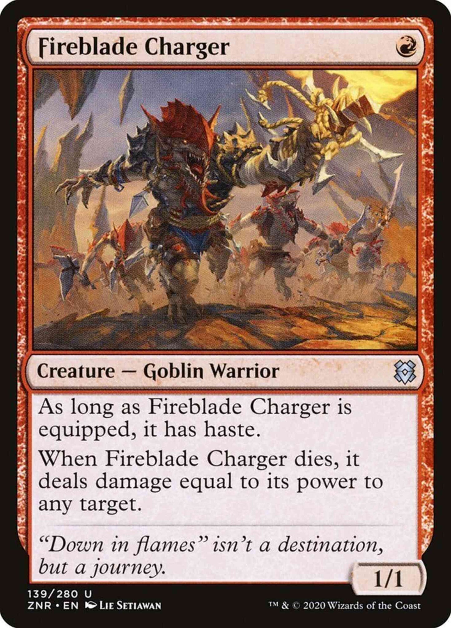 Fireblade Charger [139] [Zendikar Rising] [Non-Foil]