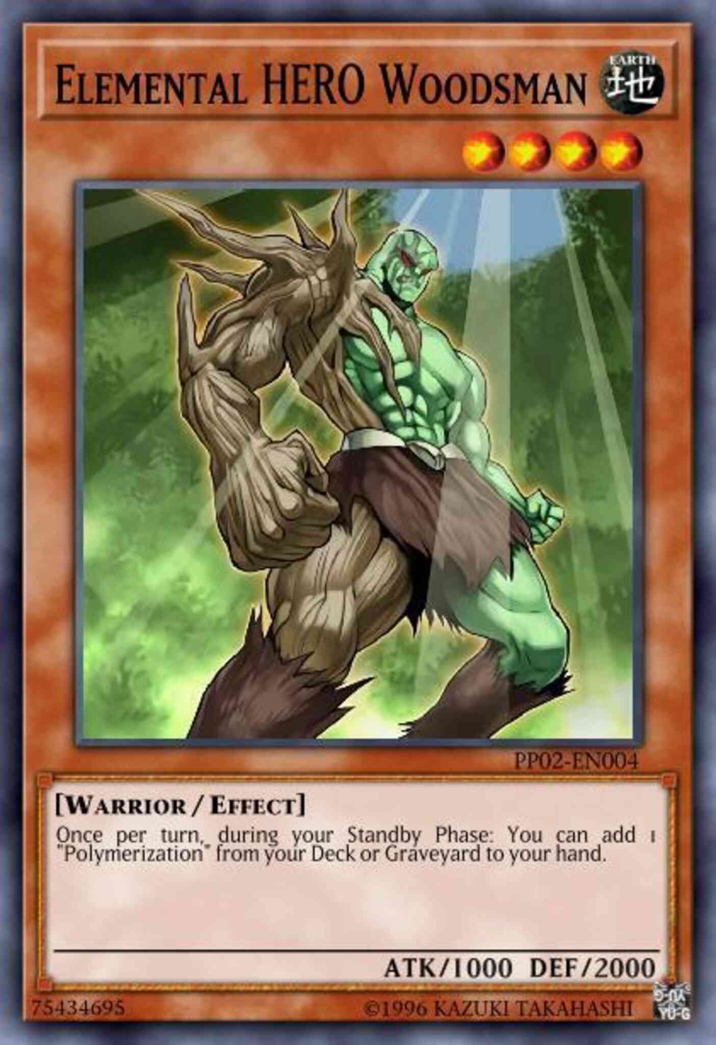 Elemental HERO Woodsman - SDHS-EN003 - Common - 1st Edition
