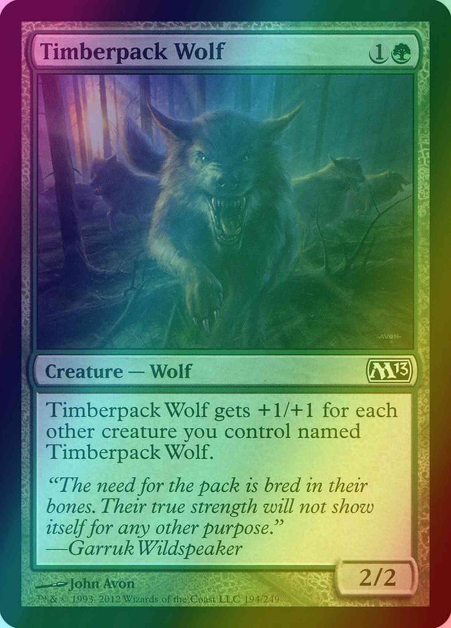 Timberpack Wolf [194] [Magic 2013] [Foil]