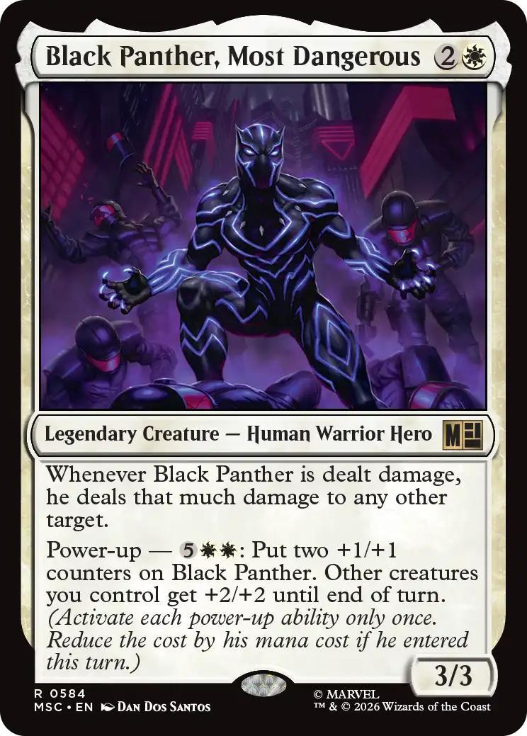 Black Panther, Most Dangerous [584] [Jumpstart] [Marvel Super Heroes: Commander] [Non-Foil]