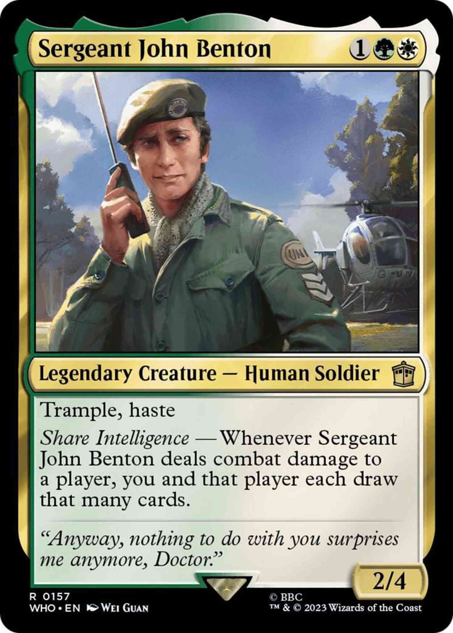 Sergeant John Benton [157] [Universes Beyond: Doctor Who] [Non-Foil]