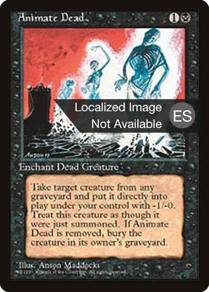 Animate Dead - Japanese [118] [Fourth Edition Black Border: Japanese] [Non-Foil]