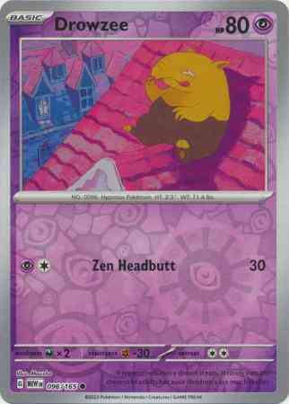 Drowzee - 096/165 - Common [sv035-096] [Reverse Holo]
