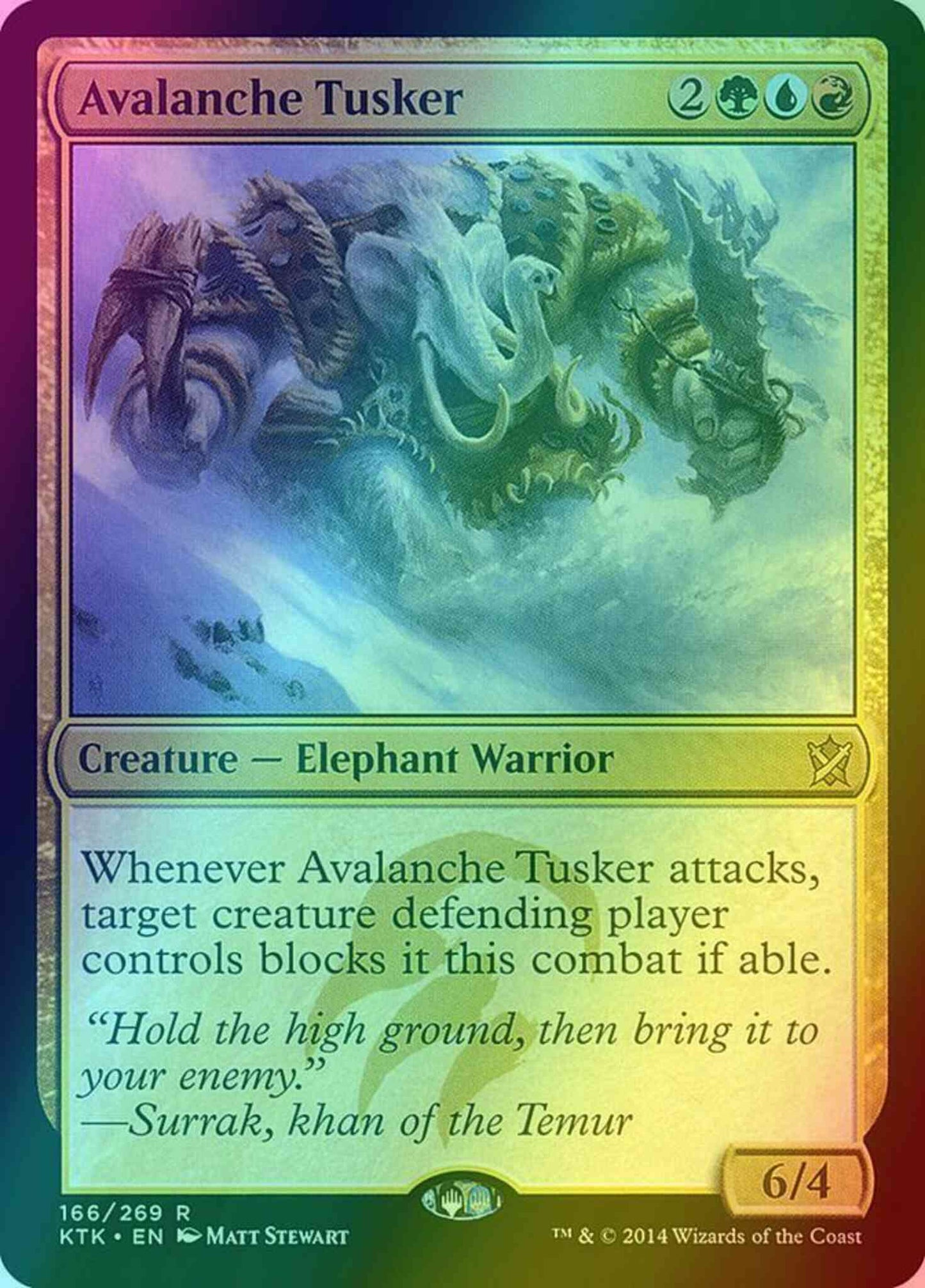 Avalanche Tusker [166] [Khans Of Tarkir] [Foil]