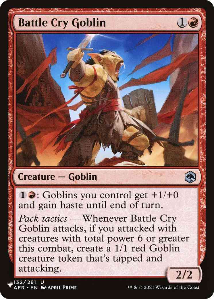 Battle Cry Goblin [AFR-132] [The List] [Non-Foil]