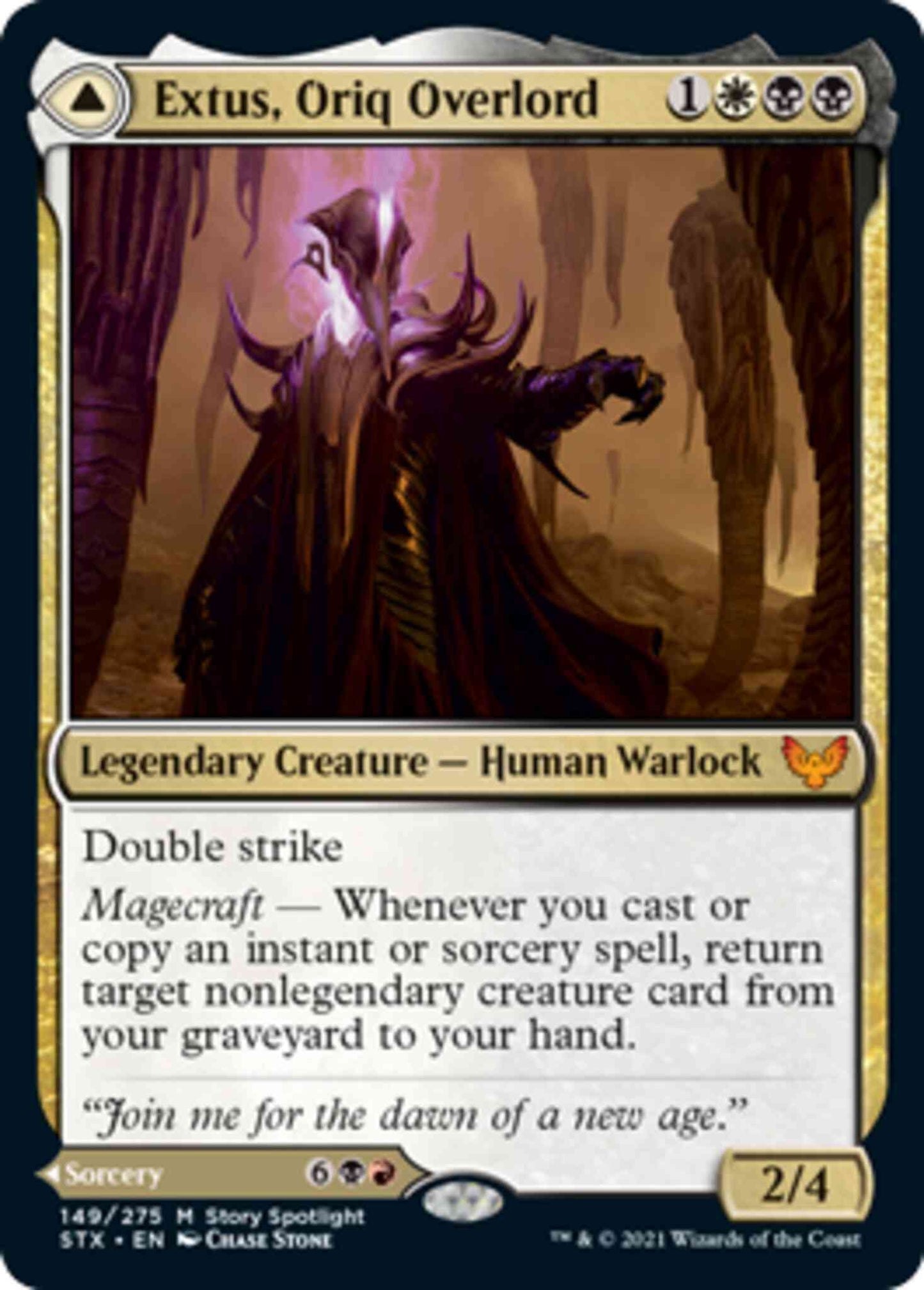 Extus, Oriq Overlord // Awaken the Blood Avatar [149] [Strixhaven: School of Mages] [Non-Foil]