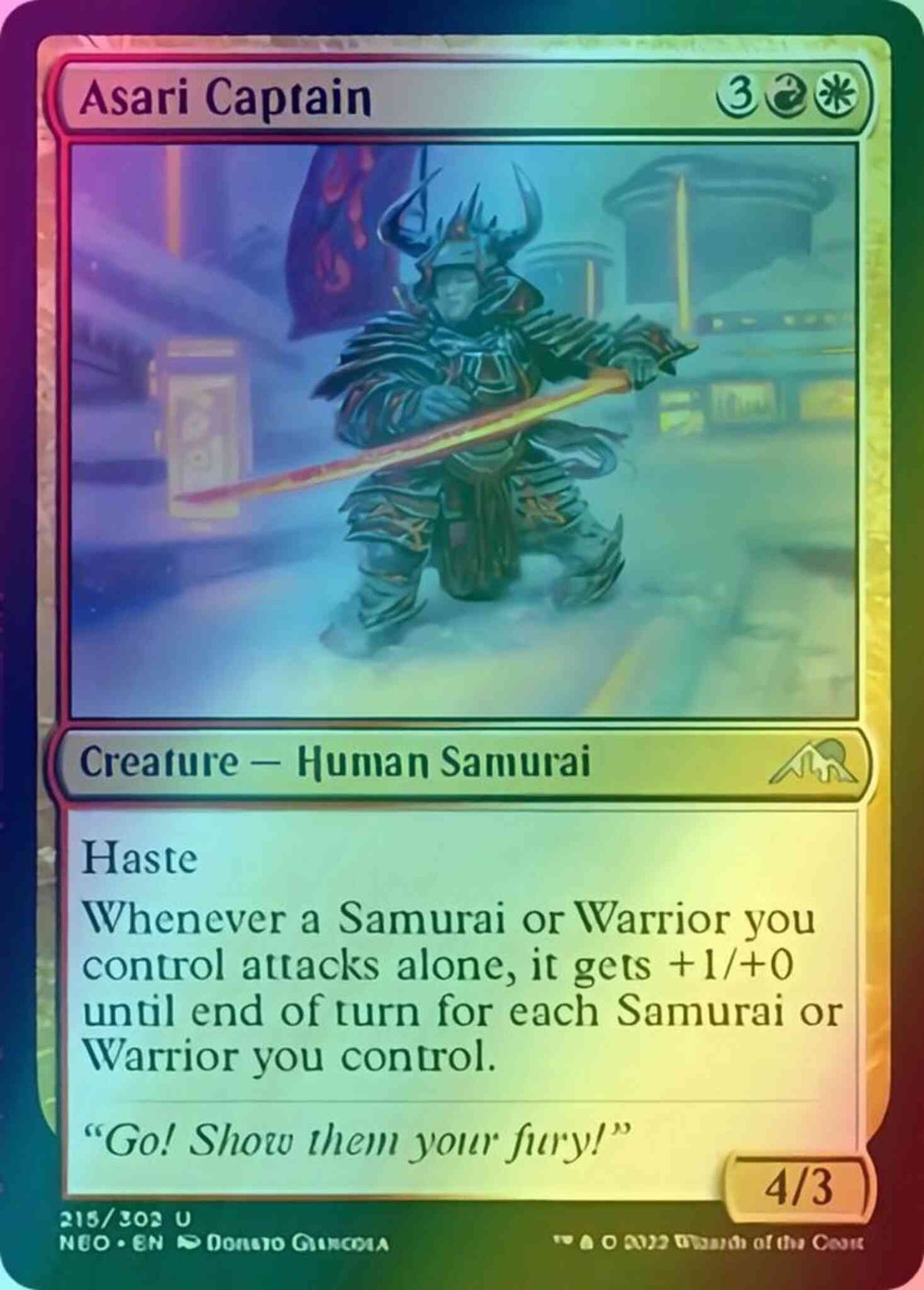 Asari Captain [215] [Kamigawa: Neon Dynasty] [Foil]