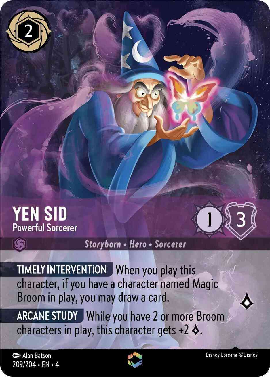 Yen Sid - Powerful Sorcerer (Enchanted) - 209/204 [Ursula's Return] [Holofoil]