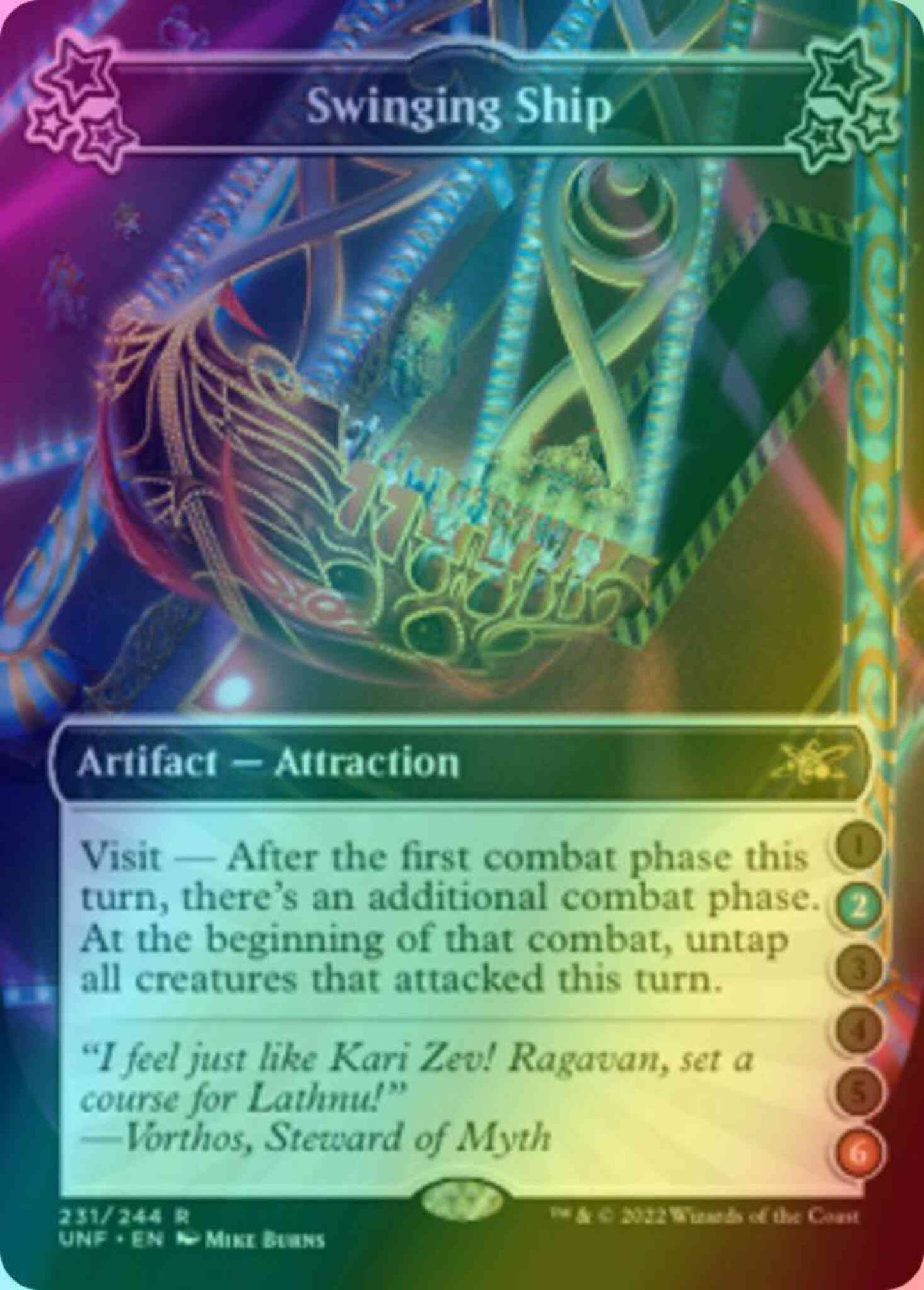 Swinging Ship (2/6) [231a] [Borderless] [Unfinity] [Foil]