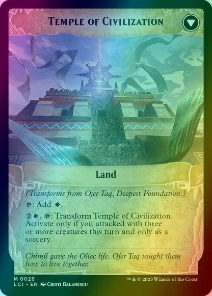 Ojer Taq, Deepest Foundation // Temple of Civilization [26] [The Lost Caverns of Ixalan] [Foil]